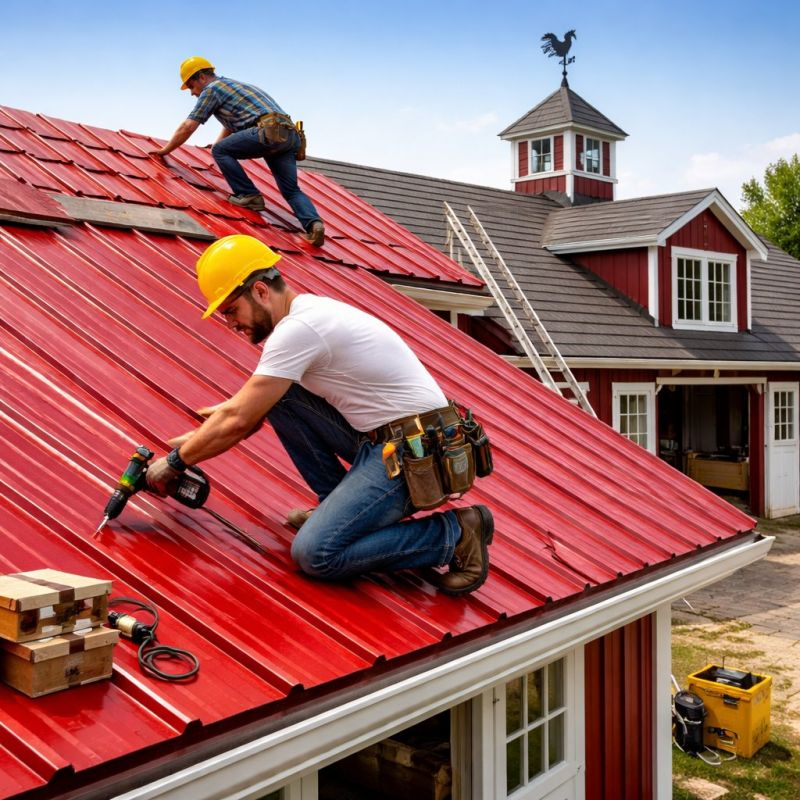Barn Roof Construction in Fredericksburg, VA